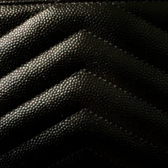 YSL SAINT LAURENT Cassandre Matelassé Fragments Zipped Bi-fold Wallet Like New!! - Picture 7 of 10